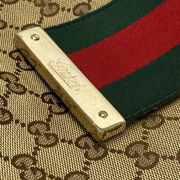 GUCCI GG Pattern, Shelly (Web) Beige White Multi Jacquard Leather 566-071825 - Picture 8 of 14